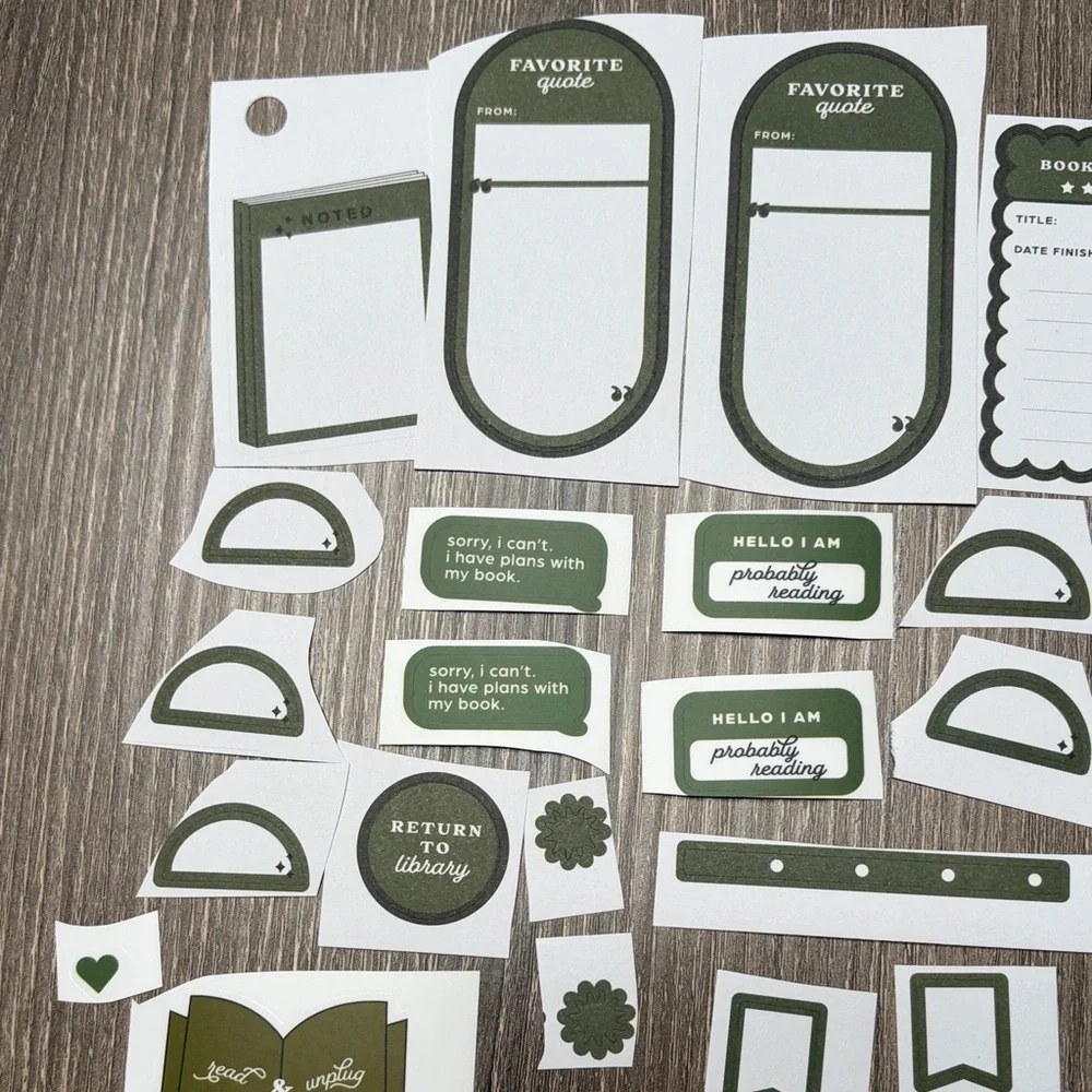 ❤️$2 Green Book Themed Not So Mystery Happy Planner Sticker Set